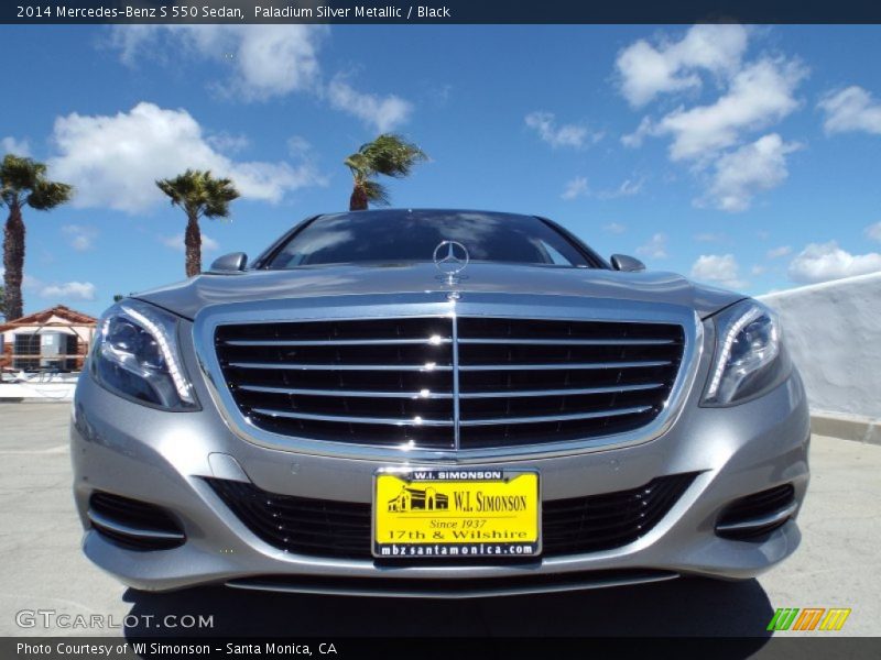 Paladium Silver Metallic / Black 2014 Mercedes-Benz S 550 Sedan