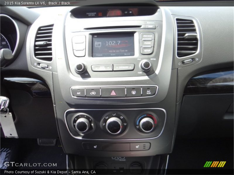 Black / Black 2015 Kia Sorento LX V6