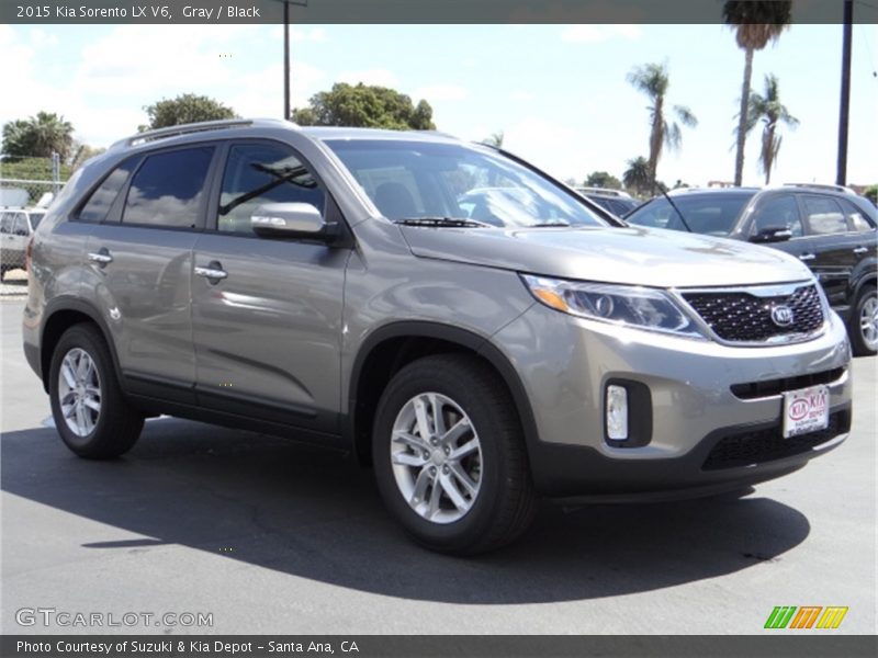 Gray / Black 2015 Kia Sorento LX V6