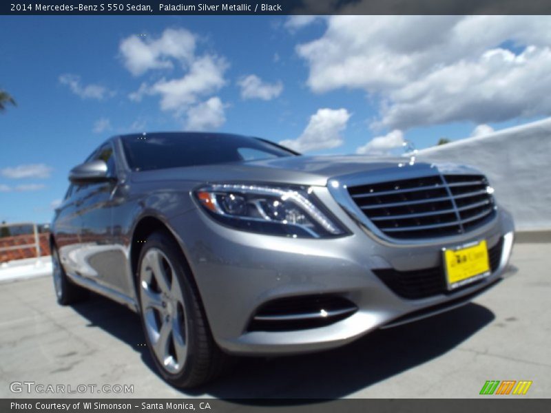 Paladium Silver Metallic / Black 2014 Mercedes-Benz S 550 Sedan
