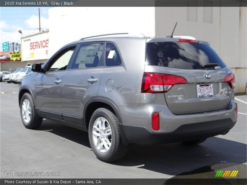 Gray / Black 2015 Kia Sorento LX V6