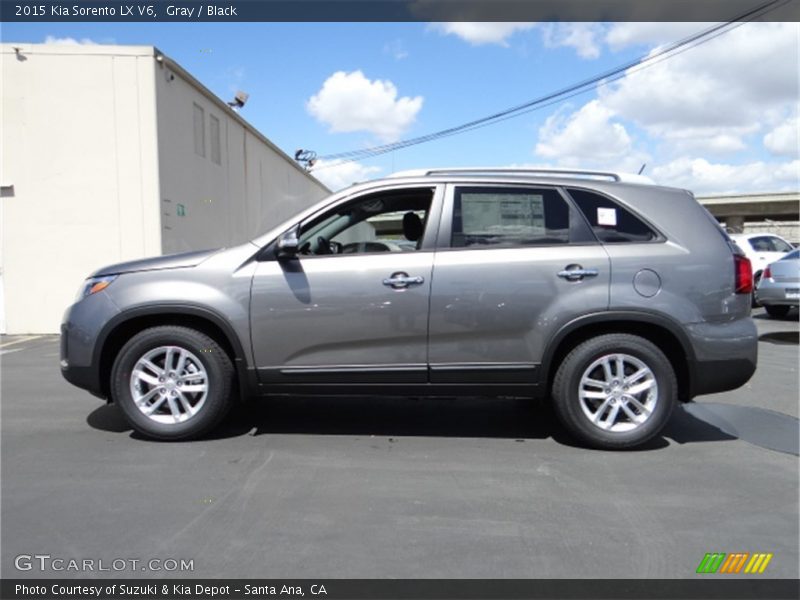Gray / Black 2015 Kia Sorento LX V6
