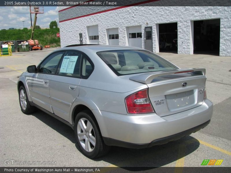 Brilliant Silver Metallic / Taupe 2005 Subaru Outback 3.0 R Sedan