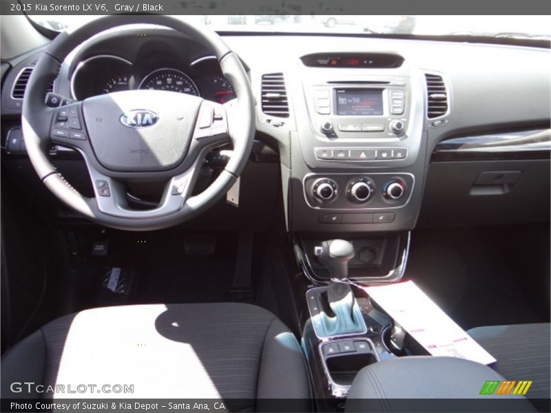 Gray / Black 2015 Kia Sorento LX V6