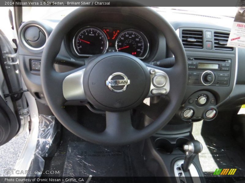 Brilliant Silver / Charcoal 2014 Nissan Versa 1.6 SV Sedan
