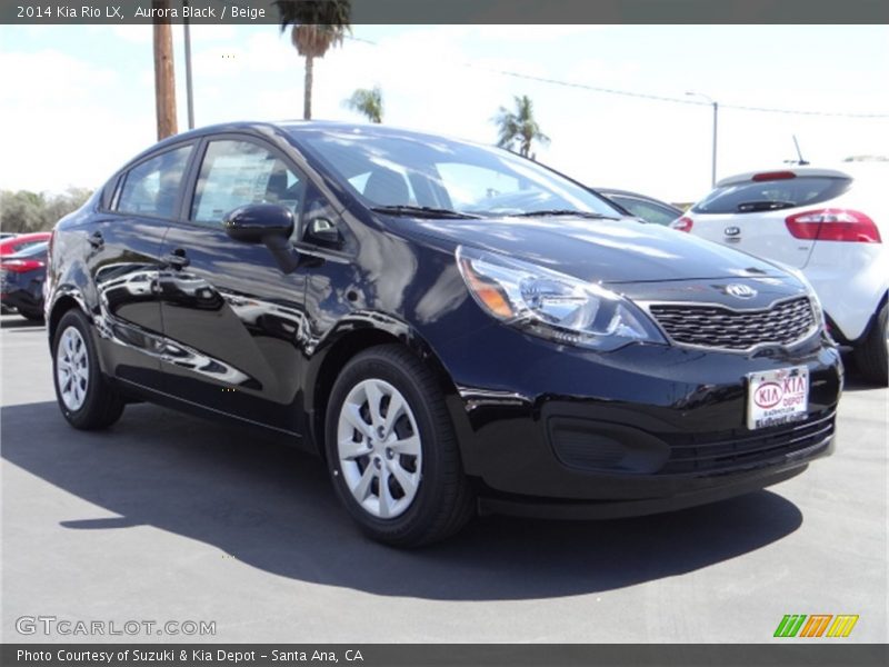 Aurora Black / Beige 2014 Kia Rio LX