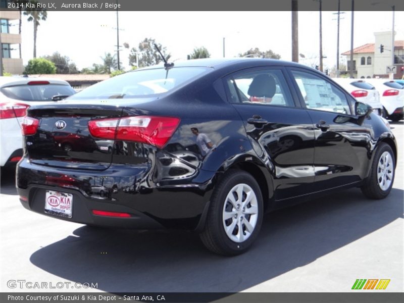 Aurora Black / Beige 2014 Kia Rio LX