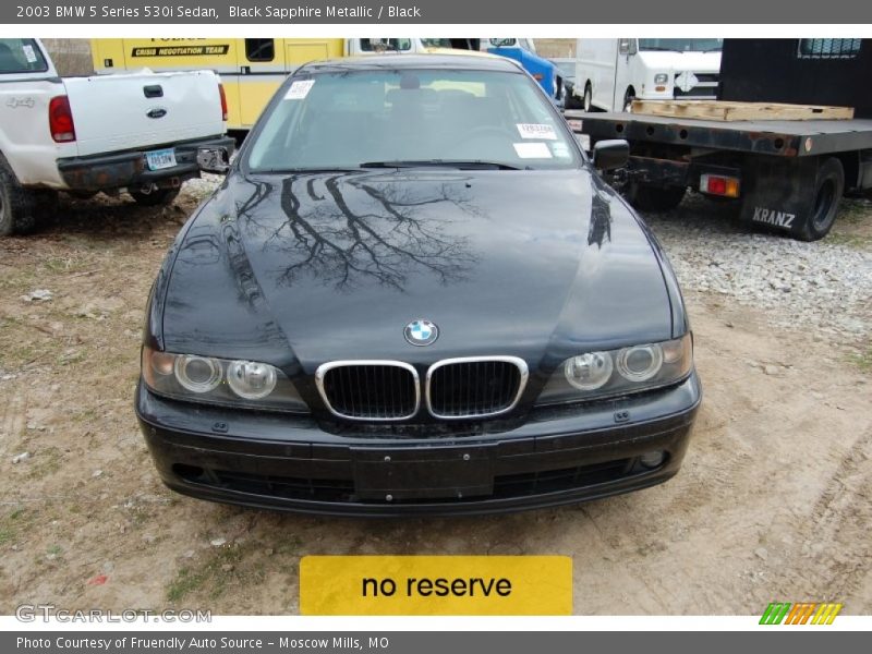 Black Sapphire Metallic / Black 2003 BMW 5 Series 530i Sedan
