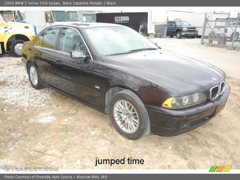 Black Sapphire Metallic / Black 2003 BMW 5 Series 530i Sedan