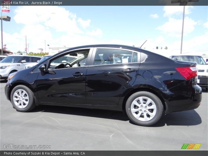Aurora Black / Beige 2014 Kia Rio LX