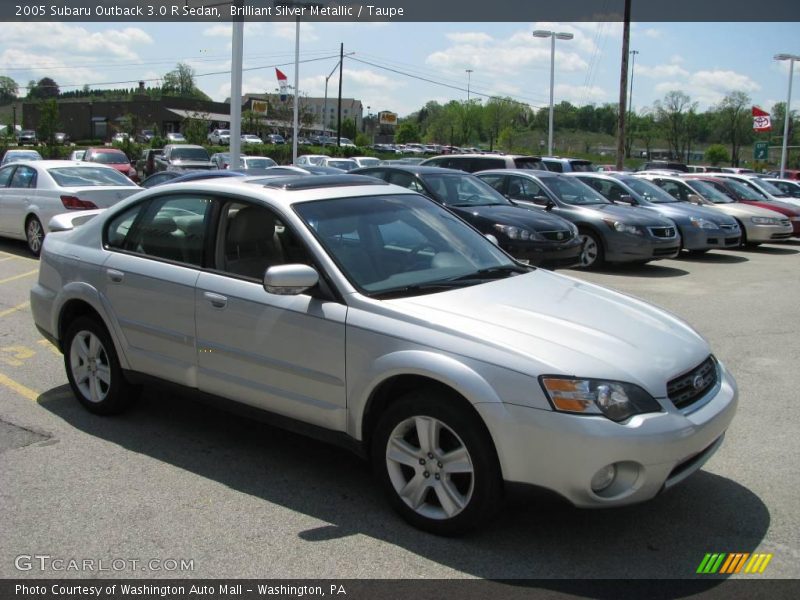 Brilliant Silver Metallic / Taupe 2005 Subaru Outback 3.0 R Sedan