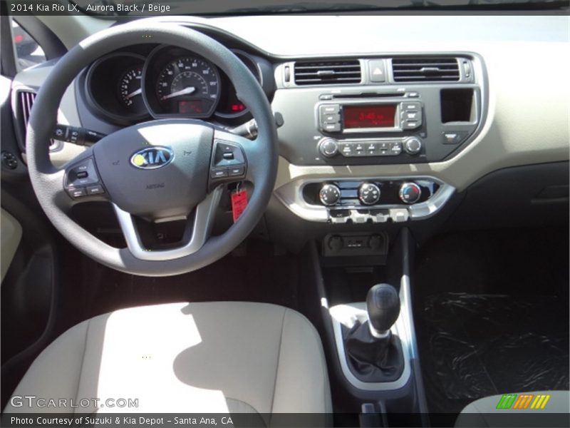 Aurora Black / Beige 2014 Kia Rio LX