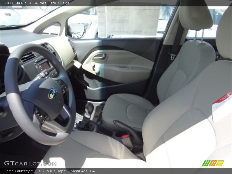 Aurora Black / Beige 2014 Kia Rio LX