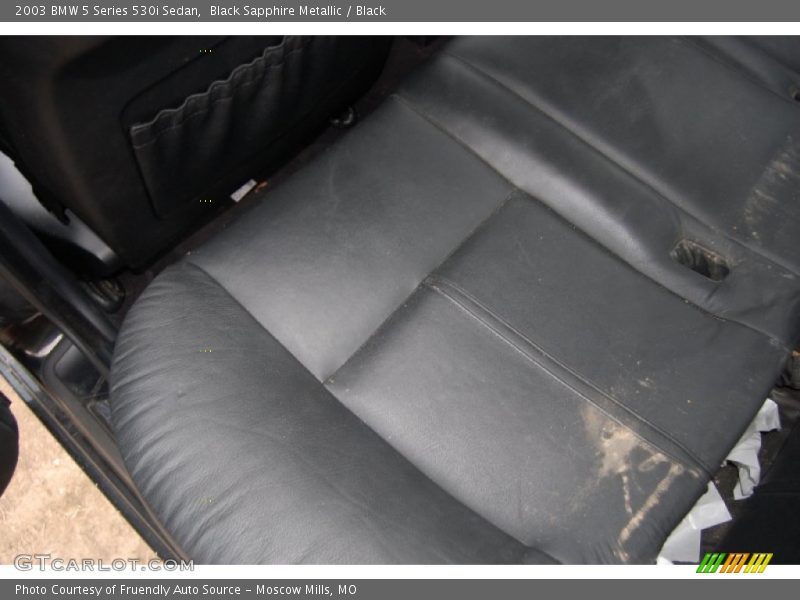 Black Sapphire Metallic / Black 2003 BMW 5 Series 530i Sedan