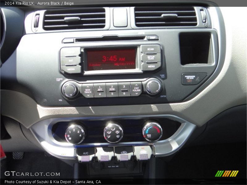 Aurora Black / Beige 2014 Kia Rio LX