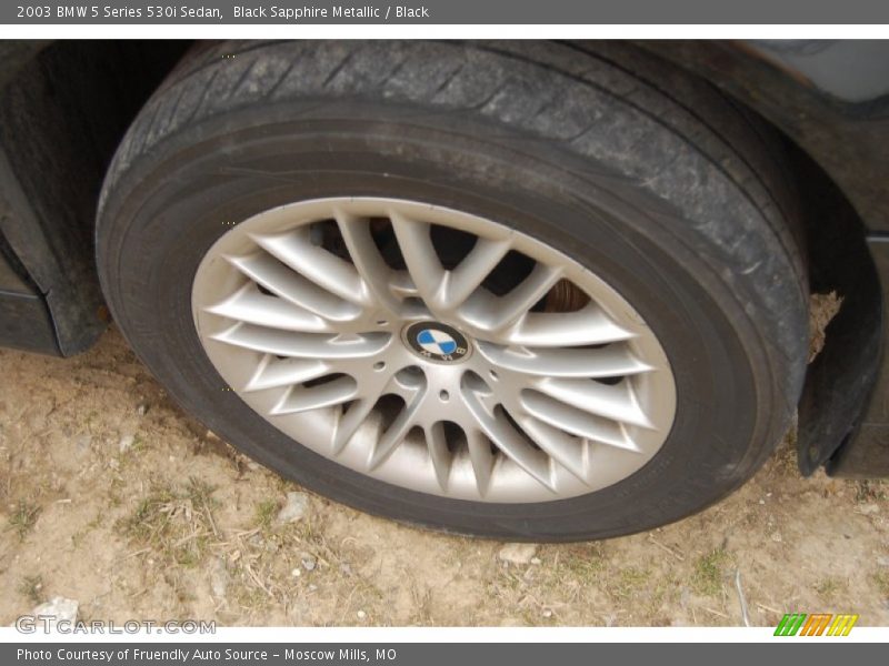 Black Sapphire Metallic / Black 2003 BMW 5 Series 530i Sedan