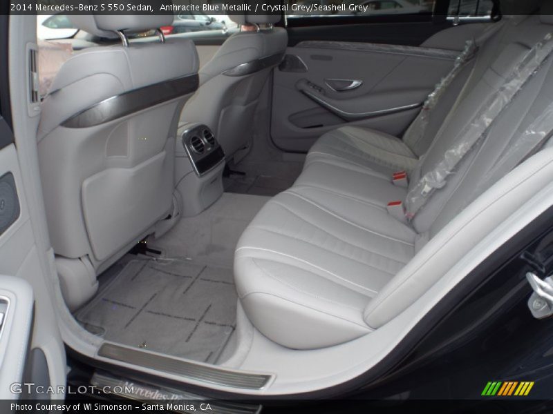 Rear Seat of 2014 S 550 Sedan