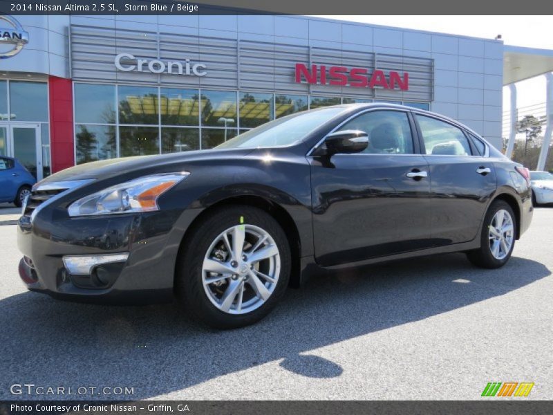 Storm Blue / Beige 2014 Nissan Altima 2.5 SL