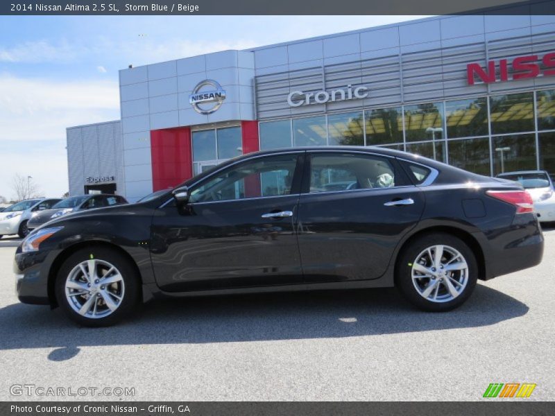 Storm Blue / Beige 2014 Nissan Altima 2.5 SL