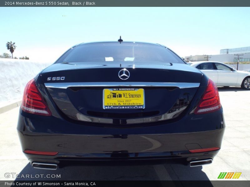 Black / Black 2014 Mercedes-Benz S 550 Sedan