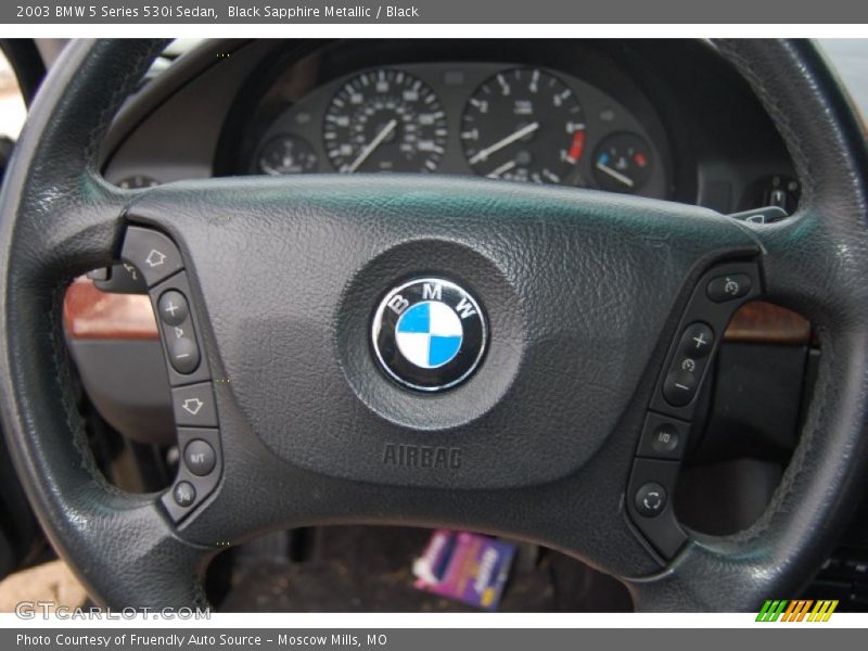Black Sapphire Metallic / Black 2003 BMW 5 Series 530i Sedan