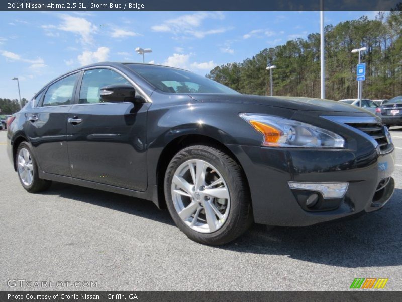 Storm Blue / Beige 2014 Nissan Altima 2.5 SL