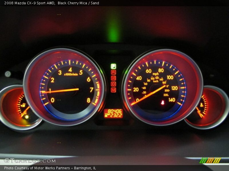 Black Cherry Mica / Sand 2008 Mazda CX-9 Sport AWD