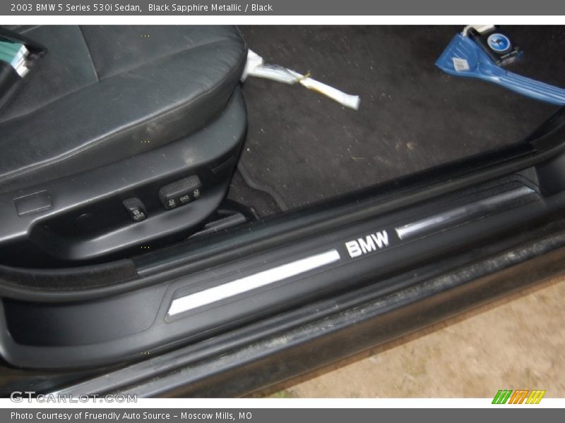 Black Sapphire Metallic / Black 2003 BMW 5 Series 530i Sedan