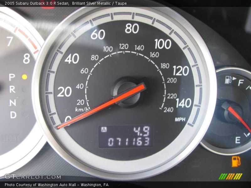 Brilliant Silver Metallic / Taupe 2005 Subaru Outback 3.0 R Sedan