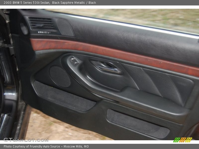 Black Sapphire Metallic / Black 2003 BMW 5 Series 530i Sedan