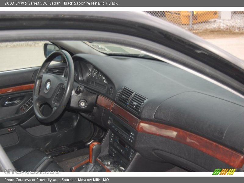 Black Sapphire Metallic / Black 2003 BMW 5 Series 530i Sedan