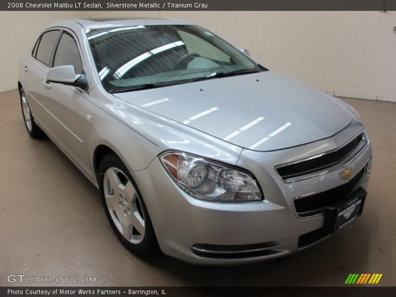 Silverstone Metallic / Titanium Gray 2008 Chevrolet Malibu LT Sedan
