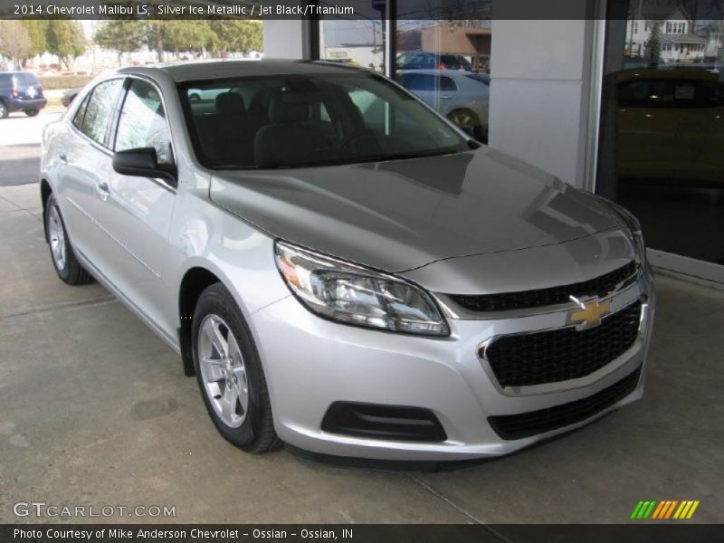Silver Ice Metallic / Jet Black/Titanium 2014 Chevrolet Malibu LS