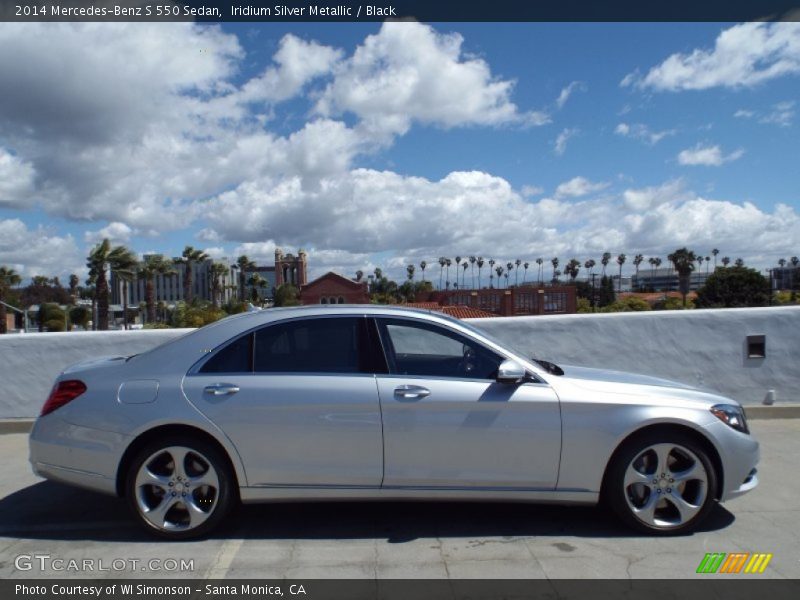 Iridium Silver Metallic / Black 2014 Mercedes-Benz S 550 Sedan