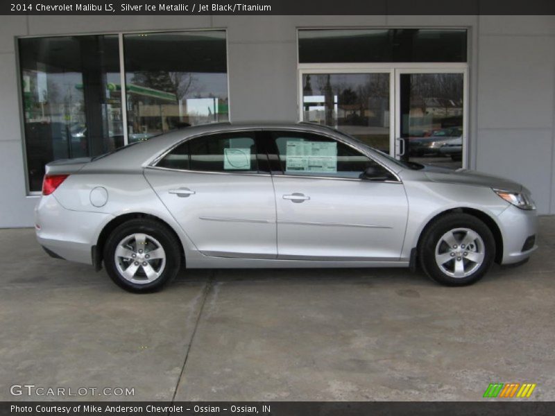 Silver Ice Metallic / Jet Black/Titanium 2014 Chevrolet Malibu LS