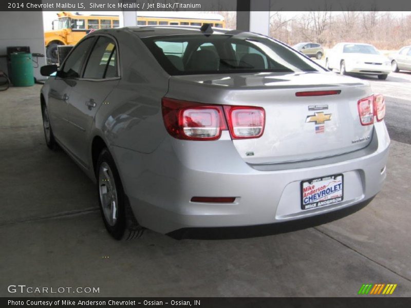 Silver Ice Metallic / Jet Black/Titanium 2014 Chevrolet Malibu LS
