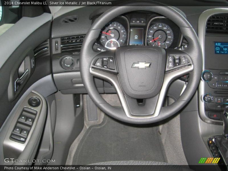 Silver Ice Metallic / Jet Black/Titanium 2014 Chevrolet Malibu LS