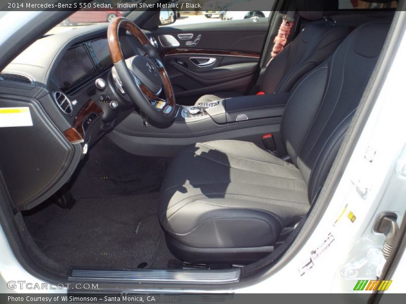 Iridium Silver Metallic / Black 2014 Mercedes-Benz S 550 Sedan