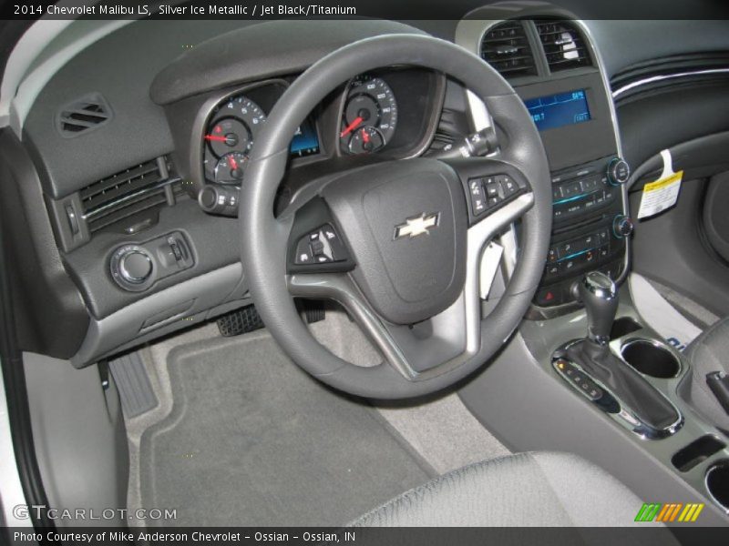 Silver Ice Metallic / Jet Black/Titanium 2014 Chevrolet Malibu LS