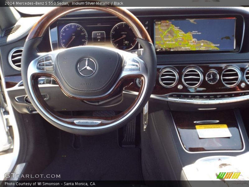 Iridium Silver Metallic / Black 2014 Mercedes-Benz S 550 Sedan