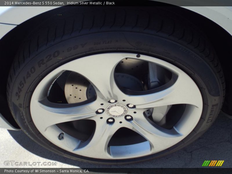 Iridium Silver Metallic / Black 2014 Mercedes-Benz S 550 Sedan