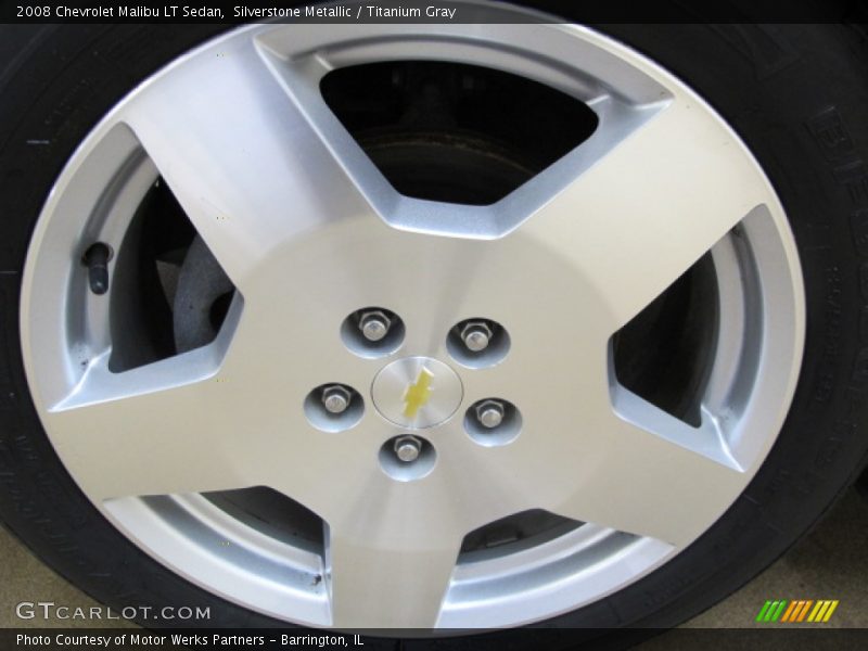 Silverstone Metallic / Titanium Gray 2008 Chevrolet Malibu LT Sedan