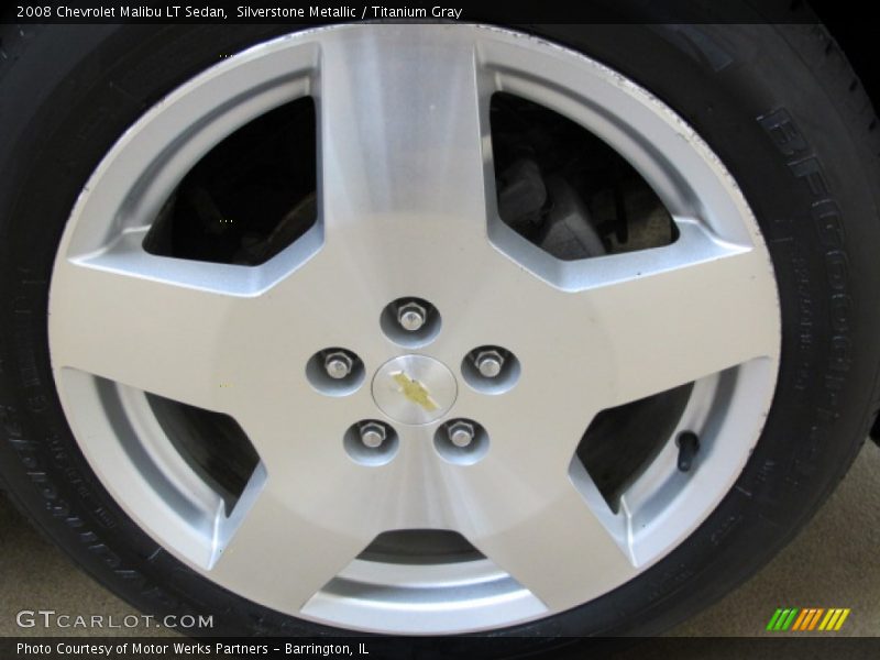 Silverstone Metallic / Titanium Gray 2008 Chevrolet Malibu LT Sedan