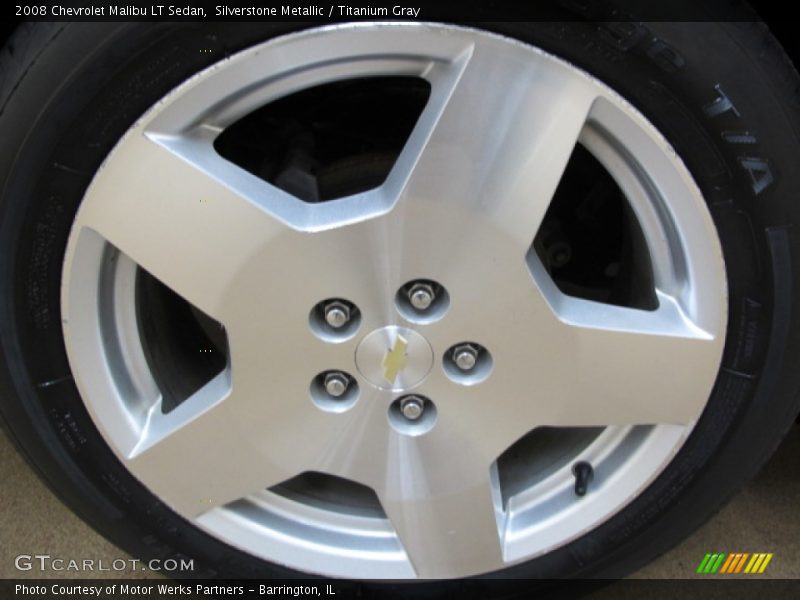 Silverstone Metallic / Titanium Gray 2008 Chevrolet Malibu LT Sedan