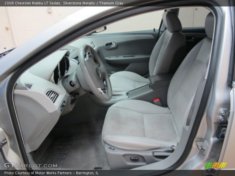 Silverstone Metallic / Titanium Gray 2008 Chevrolet Malibu LT Sedan