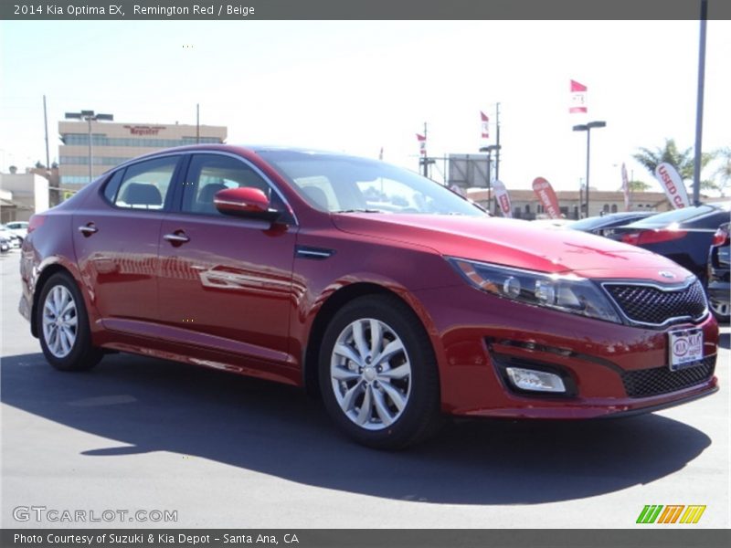 Remington Red / Beige 2014 Kia Optima EX