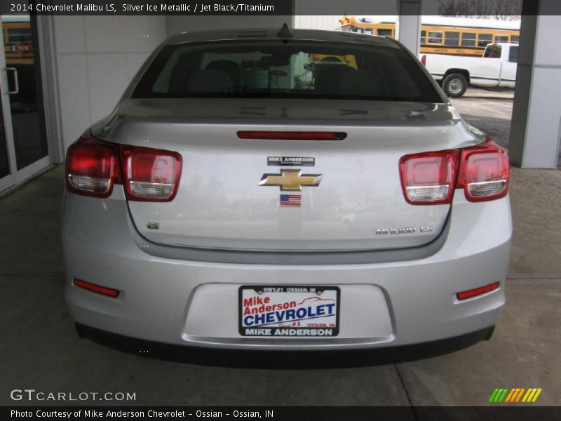Silver Ice Metallic / Jet Black/Titanium 2014 Chevrolet Malibu LS
