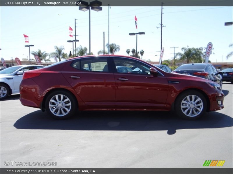 Remington Red / Beige 2014 Kia Optima EX