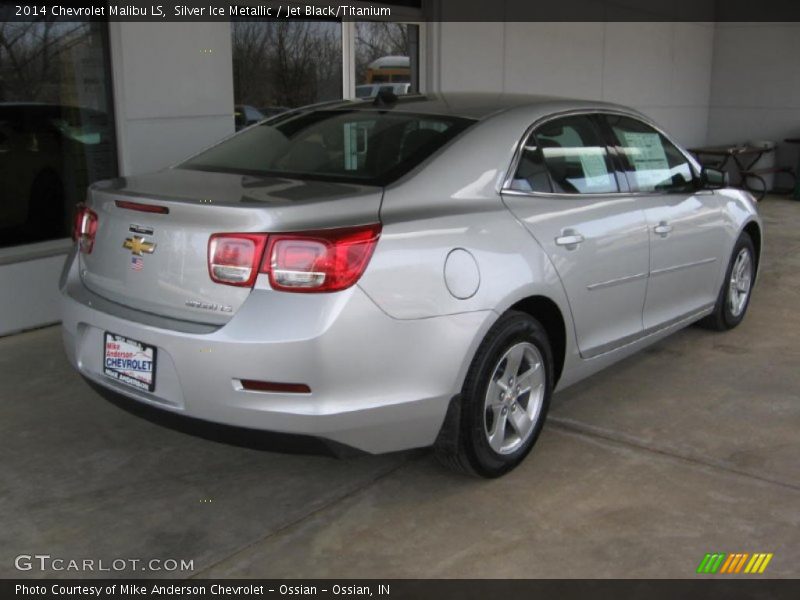 Silver Ice Metallic / Jet Black/Titanium 2014 Chevrolet Malibu LS