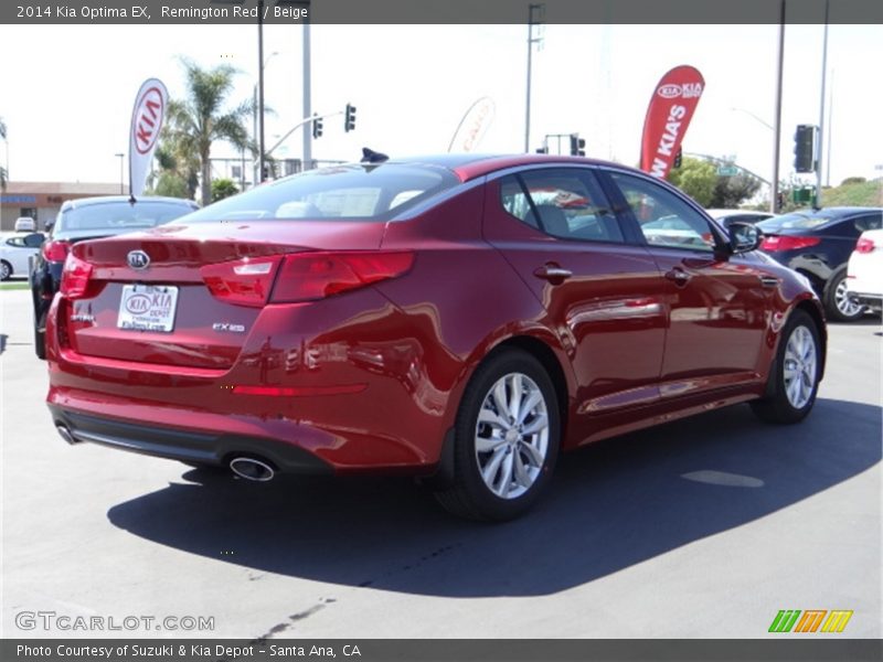 Remington Red / Beige 2014 Kia Optima EX